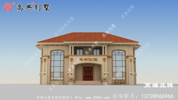 农村精品自建房二层简欧复式别墅住宅